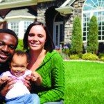 Black couple with baby